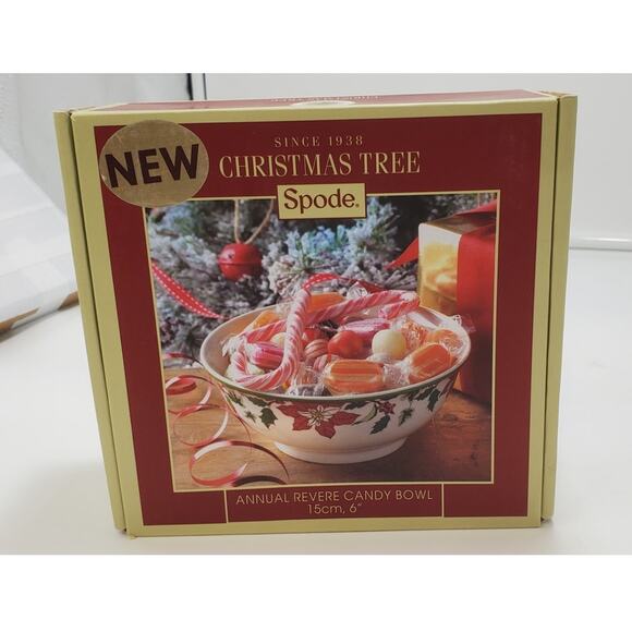 Spode Christmas Tree 2014 Annual Revere Candy Bowl 6 inches PRE-OWNED IOB - Picture 1 of 10